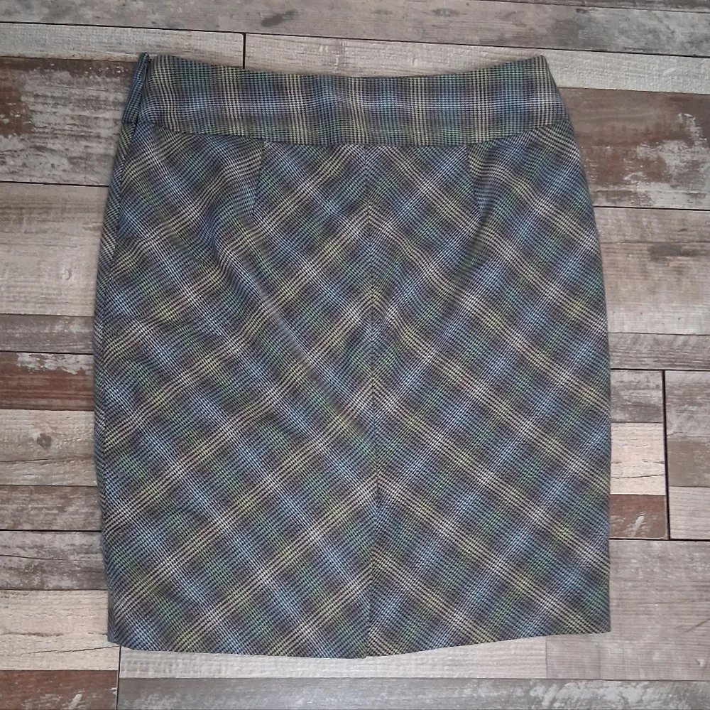 The Limited Gray Psychedelic Houndstooth Women's Stretch Pencil Skirt Size 6